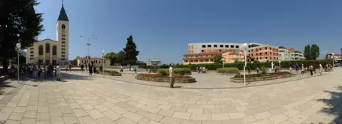 Główny plac w Medziugoriu